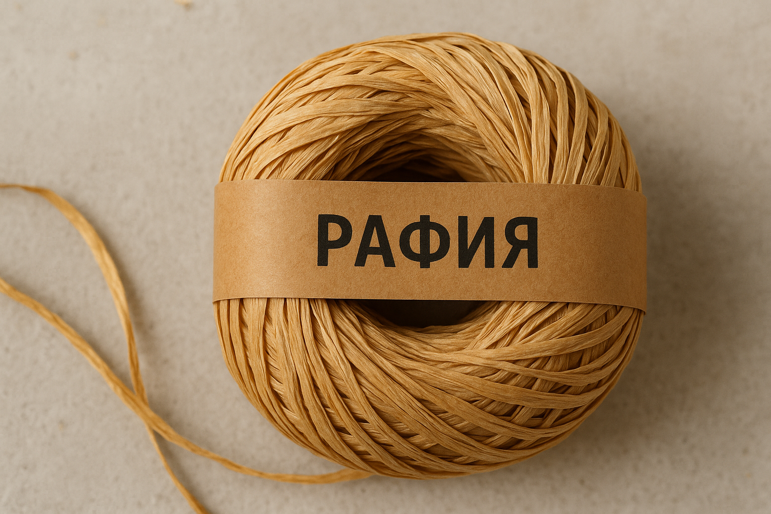 Что такое пряжа рафия?