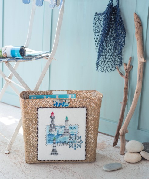 ФРАНЦУЗСКАЯ ВЫШИВКА КРЕСТОМ. МОРСКИЕ И ЛЕТНИЕ СЮЖЕТЫ ВЕРОНИК АЖИНЕР