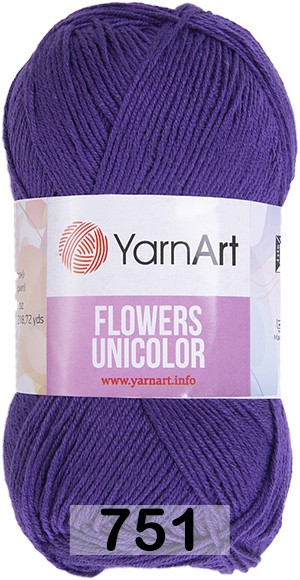 Пряжа Yarnart Flowers Unicolor