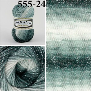 Пряжа Kamgarn Batik Silver Papatya