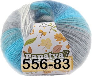 Пряжа Kamgarn Angora Batik Papatya комплект 5 мотков