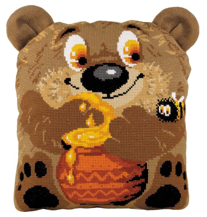Набор для вышивания риолис 1590 подушка медвежонок, 30*35 см