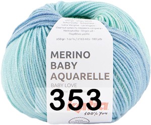 Пряжа Katia MERINO BABY AQUARELLE