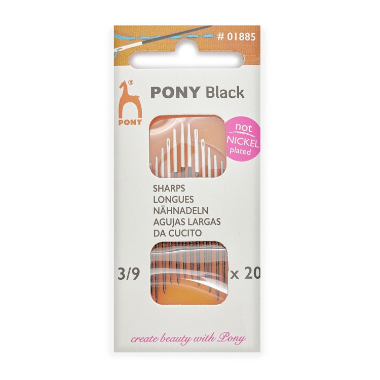 Иглы ручные для шитья black pony