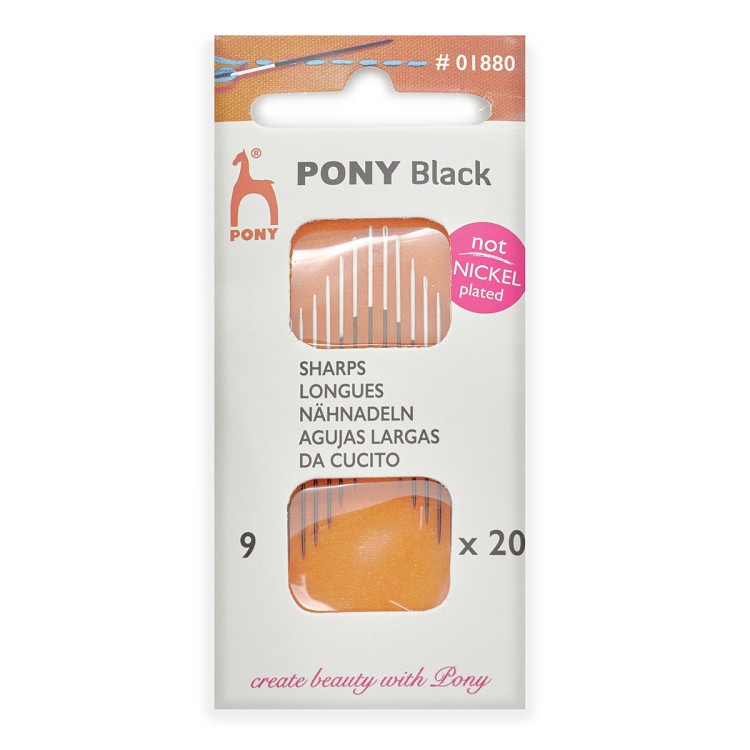 Иглы ручные для шитья black pony