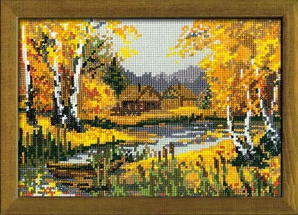 Набор для вышивания Риолис 920 Осенний пейзаж, 21*15 см в Санкт-Петербурге