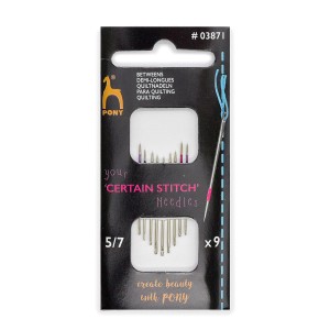 Иглы ручные с цветной полосой PONY