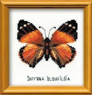 Набор для вышивания риолис п-094 бабочка нимфалида, 13*13 см