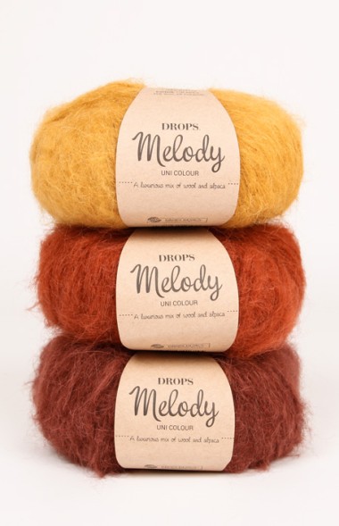 Пряжа Drops Melody Uni Colour