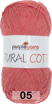 Пряжа purple yarns natural cotton