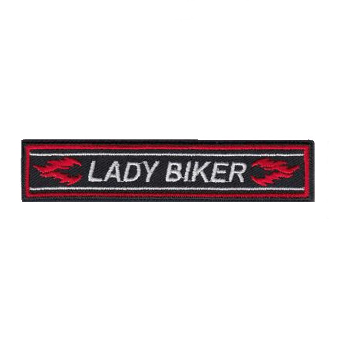 Термоаппликация lady biker