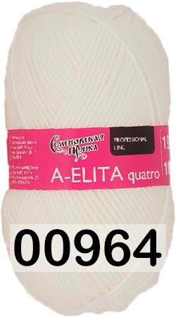 Пряжа Семеновская A-elita quatro / Аэлита кватро