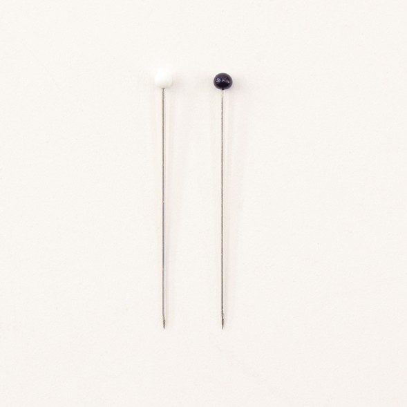 Булавки портновские особо тонкие со стеклянными головками hemline