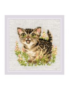 Набор для вышивания Риолис 2119 Бенгальский котёнок, 15*15 см