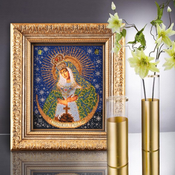 Набор для вышивания бисером Радуга Бисера В-161 Острабрамская богородица, 20*24 см
