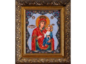 Набор для вышивания бисером Радуга Бисера В-162 Иверская богородица, 20*24 см