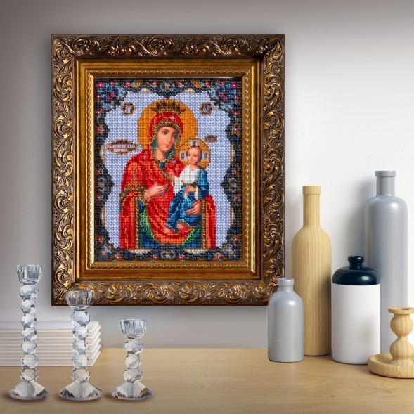Набор для вышивания бисером Радуга Бисера В-162 Иверская богородица, 20*24 см