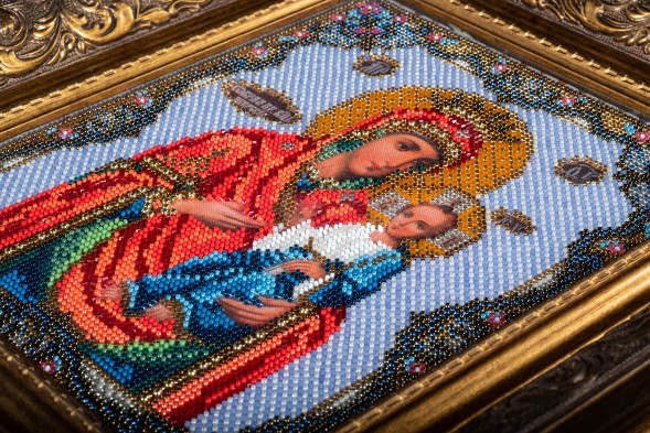 Набор для вышивания бисером Радуга Бисера В-162 Иверская богородица, 20*24 см