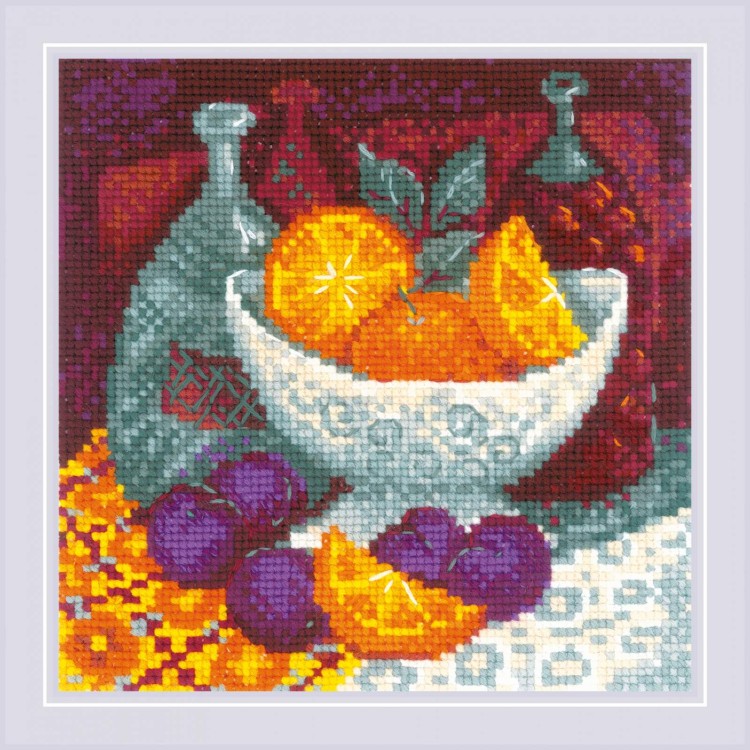 Набор для вышивания риолис 1859 апельсины, 20*20 см