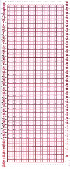 Набор чистых перфокарт