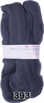 Пряжа Пехорка Шерсть для валяния тонкая