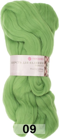 Пряжа Пехорка Шерсть для валяния тонкая