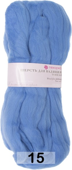 Пряжа Пехорка Шерсть для валяния тонкая