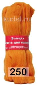 Пряжа Пехорка Шерсть для валяния тонкая