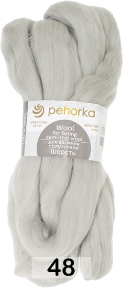 Пряжа Пехорка Шерсть для валяния тонкая