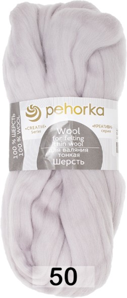 Пряжа Пехорка Шерсть для валяния тонкая