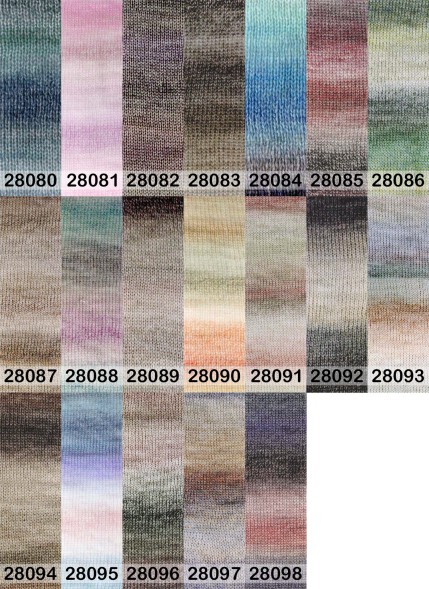 Пряжа Nako Mohair Delicate Colorflow