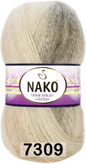 Пряжа Nako Mohair Delicate Colorflow