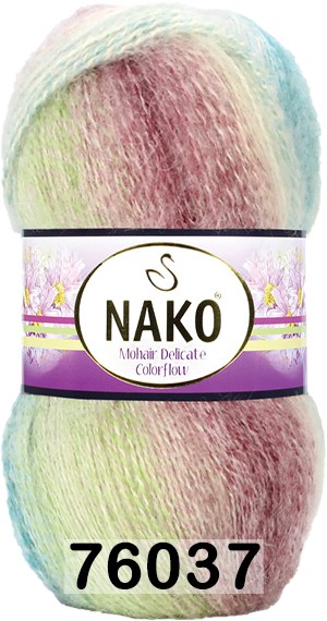 Пряжа Nako Mohair Delicate Colorflow