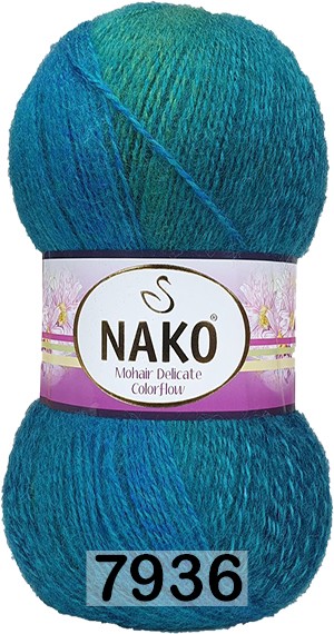 Пряжа Nako Mohair Delicate Colorflow