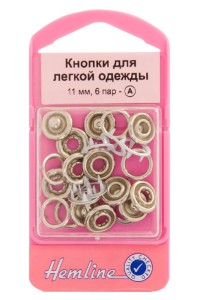 Кнопки декоративные для легкой одежды