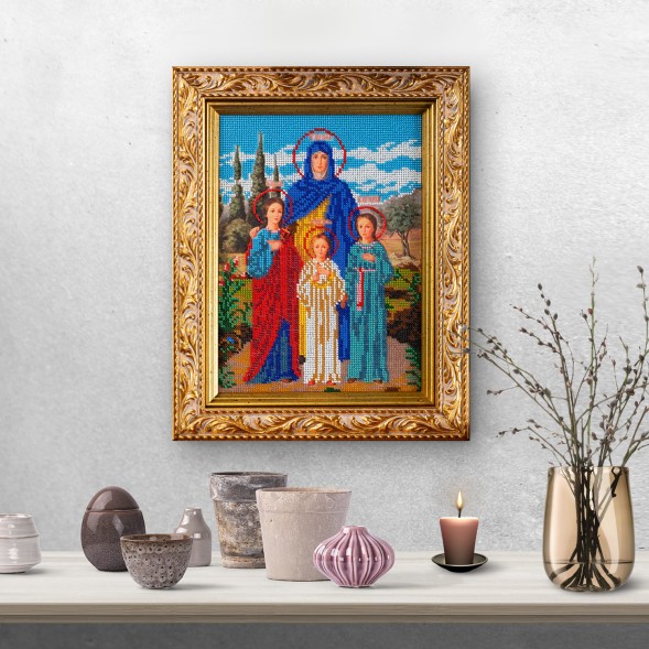 Набор для вышивания бисером Радуга Бисера В-179 Вера Надежда и Любовь, 19*26 см