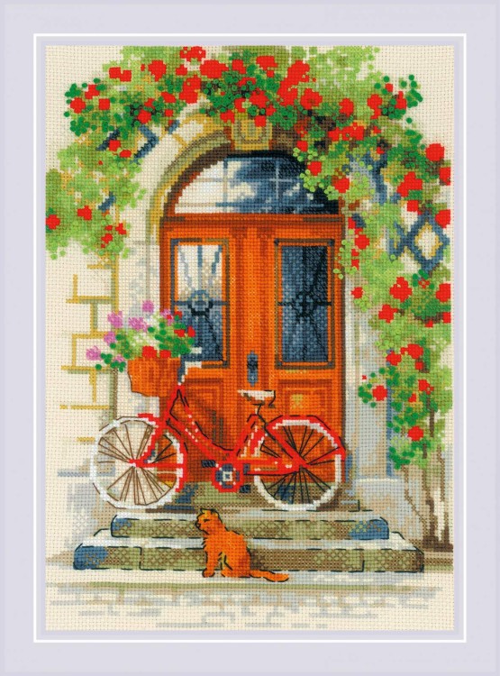 Набор для вышивания риолис 1831 дверь в италию, 21*30 см