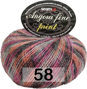 Пряжа Сеам Angora Fine Print