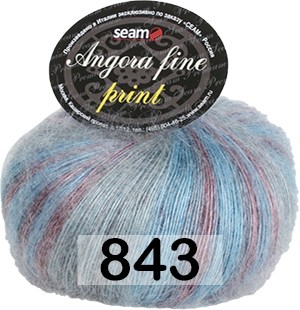 Пряжа Сеам Angora Fine Print
