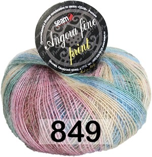 Пряжа Сеам Angora Fine Print
