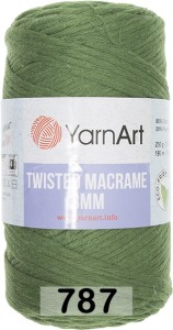 Пряжа Yarnart Macrame Twisted 3 Mm