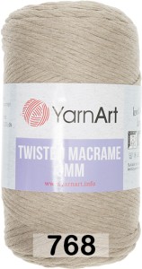 Пряжа Yarnart Macrame Twisted 3 Mm