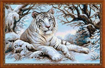 Набор для вышивания риолис 1184 бенгальский тигр, 60*40 см