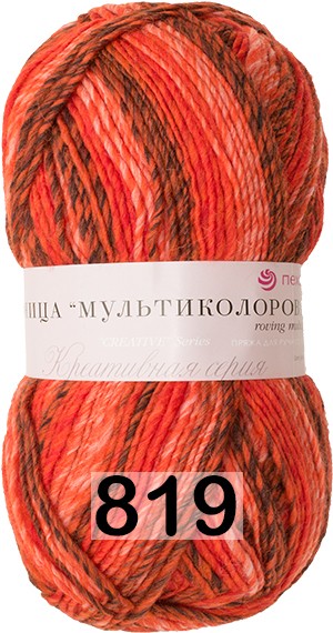 Пряжа Пехорка Ровница Мультиколоровая