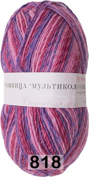 Пряжа Пехорка Ровница Мультиколоровая