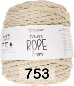 Пряжа YarnArt Macrame Rope 9 мм