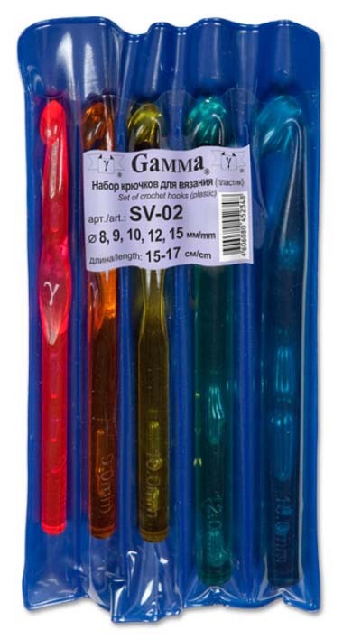 Набор крючков sv-02 15-17см в блистере пластик gamma