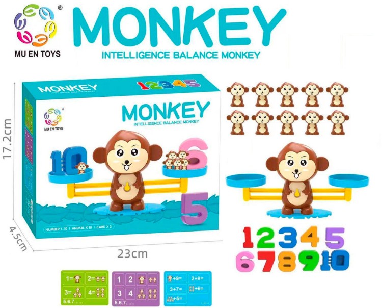 Развивающая игра математические весы "смышленые обезьянки".
