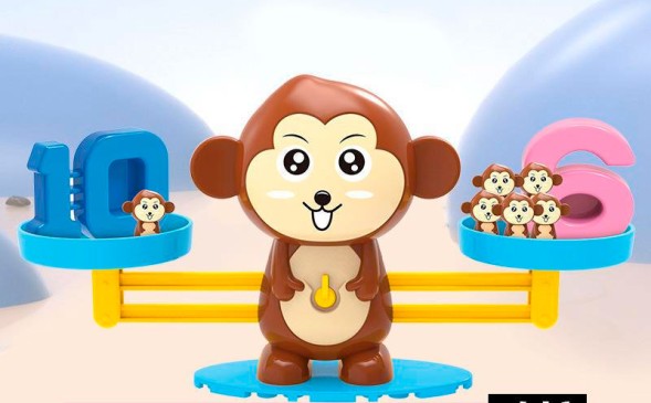 Развивающая игра математические весы &quot;Смышленые обезьянки&quot;.