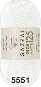Пряжа Gazzal Giza Matte 125